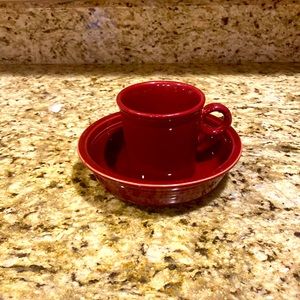 Set of Fiesta mug ☕️ and bowl 🥣(possibly Cinnabar 2000)